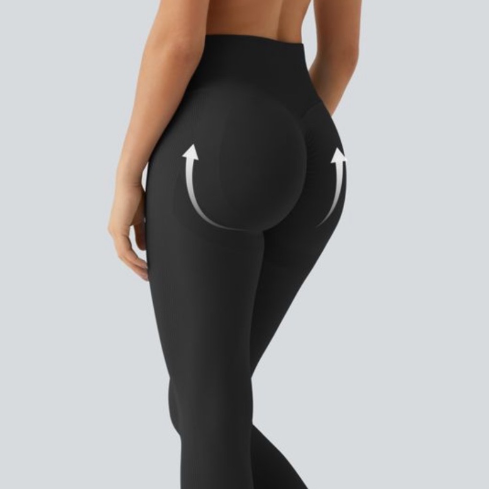 Harla scrunch butt Black High-Waisted Leggings XS brand new 102